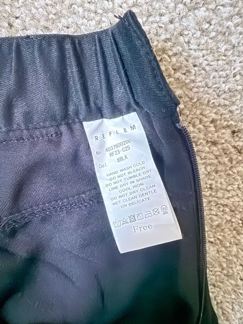 Black Pleated Grommet Mini Skirt with Removable Harness - Picture 5 of 5